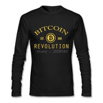 Men T Shirts Adult Bitcoin Revolution Classic Collar Cash Slim Tops Men T Shirt Clothing - Crypto gear and stuff