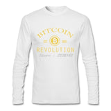 Men T Shirts Adult Bitcoin Revolution Classic Collar Cash Slim Tops Men T Shirt Clothing - Crypto gear and stuff
