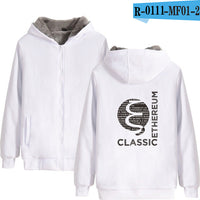 Blockchain Ethereum Letter Winter Hoodies Men/Women Zipper Hoodies Sweatshirt Ethereum Bitcoin Cotton Warm ETH Logo Clothes - Crypto gear and stuff