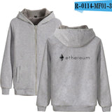 Blockchain Ethereum Letter Winter Hoodies Men/Women Zipper Hoodies Sweatshirt Ethereum Bitcoin Cotton Warm ETH Logo Clothes - Crypto gear and stuff