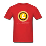 Litecoin Yellow T Shirt Cotton Crewneck Short Sleeve  Brand Clothing Popular Streetwear - Crypto gear and stuff