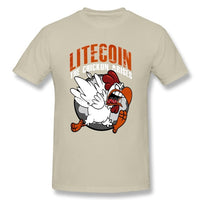 Litecoin T Shirt Custom Short Sleeve Clothes - Crypto gear and stuff