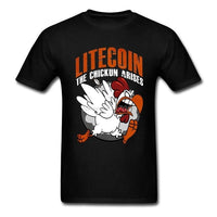 Litecoin T Shirt Custom Short Sleeve Clothes - Crypto gear and stuff