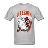Litecoin T Shirt Custom Short Sleeve Clothes - Crypto gear and stuff