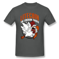 Litecoin T Shirt Custom Short Sleeve Clothes - Crypto gear and stuff