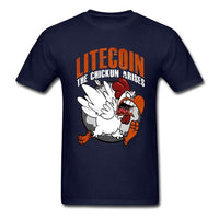 Litecoin T Shirt Custom Short Sleeve Clothes - Crypto gear and stuff