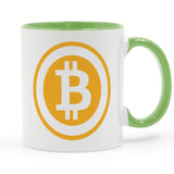 Bitcoin Mug Coffee Milk Ceramic Cup Creative DIY Gifts Home Decor Mugs 11 oz - Crypto gear and stuff