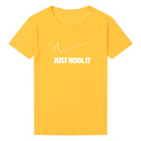 bitcoin just HODL t shirt check design - Crypto gear and stuff