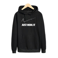Pkorli Hold Hoodies Men Just Hodl It Sweatshirt Male Casual Long Sleeve Pullover Bitcoin Hoodie Spring Autumn Coats Unisex - Crypto gear and stuff