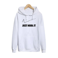 Pkorli Hold Hoodies Men Just Hodl It Sweatshirt Male Casual Long Sleeve Pullover Bitcoin Hoodie Spring Autumn Coats Unisex - Crypto gear and stuff