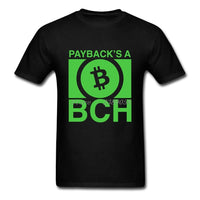 Luxury Brand Men T Shirt Summer Bitcoin Cash Shirt Currency Personality Short Sleeve Men T-Shirts Plus Size - Crypto gear and stuff