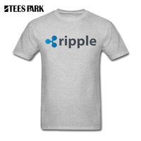 Plus Size Ripple XRP Cryptocurrency Cool Tees Adult Round Neck Short Sleeve T-Shirt Clothes Letter Adult T Shirt Men Cotton - Crypto gear and stuff