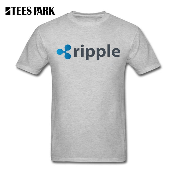 Plus Size Ripple XRP Cryptocurrency Cool Tees Adult Round Neck Short Sleeve T-Shirt Clothes Letter Adult T Shirt Men Cotton - Crypto gear and stuff