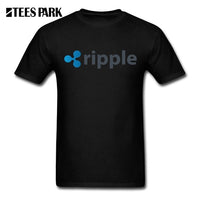 Plus Size Ripple XRP Cryptocurrency Cool Tees Adult Round Neck Short Sleeve T-Shirt Clothes Letter Adult T Shirt Men Cotton - Crypto gear and stuff