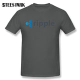 Plus Size Ripple XRP Cryptocurrency Cool Tees Adult Round Neck Short Sleeve T-Shirt Clothes Letter Adult T Shirt Men Cotton - Crypto gear and stuff
