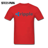 Plus Size Ripple XRP Cryptocurrency Cool Tees Adult Round Neck Short Sleeve T-Shirt Clothes Letter Adult T Shirt Men Cotton - Crypto gear and stuff