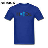 T Shirts HODL Ripple XRP Coin Cryptocurrency Men's T-Shirts Men's Organnic Cotton Short Sleeve Tee New Crew Collar Casual Men - Crypto gear and stuff