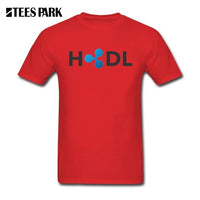 T Shirts HODL Ripple XRP Coin Cryptocurrency Men's T-Shirts Men's Organnic Cotton Short Sleeve Tee New Crew Collar Casual Men - Crypto gear and stuff