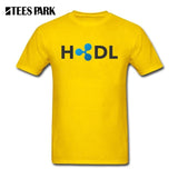 T Shirts HODL Ripple XRP Coin Cryptocurrency Men's T-Shirts Men's Organnic Cotton Short Sleeve Tee New Crew Collar Casual Men - Crypto gear and stuff