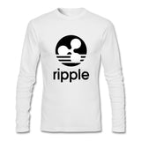 Ripple XRP Crypto Currency T Shirt Long Sleeve  T-shirts For Men OR WOMEN - Crypto gear and stuff