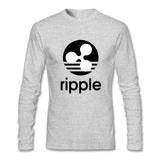Ripple XRP Crypto Currency T Shirt Long Sleeve  T-shirts For Men OR WOMEN - Crypto gear and stuff
