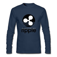 Ripple XRP Crypto Currency T Shirt Long Sleeve  T-shirts For Men OR WOMEN - Crypto gear and stuff