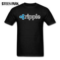 Sweat Tees Ripple Shirt XRP Crypto Coin T Shirt Printing Cryptocurrencies Man Cotton Short Sleeved T-Shirts Geek Men Offensive - Crypto gear and stuff