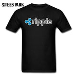 Sweat Tees Ripple Shirt XRP Crypto Coin T Shirt Printing Cryptocurrencies Man Cotton Short Sleeved T-Shirts Geek Men Offensive - Crypto gear and stuff