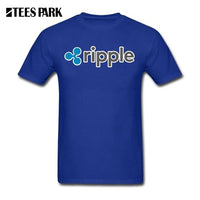 Sweat Tees Ripple Shirt XRP Crypto Coin T Shirt Printing Cryptocurrencies Man Cotton Short Sleeved T-Shirts Geek Men Offensive - Crypto gear and stuff