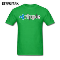 Sweat Tees Ripple Shirt XRP Crypto Coin T Shirt Printing Cryptocurrencies Man Cotton Short Sleeved T-Shirts Geek Men Offensive - Crypto gear and stuff