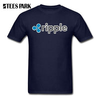 Sweat Tees Ripple Shirt XRP Crypto Coin T Shirt Printing Cryptocurrencies Man Cotton Short Sleeved T-Shirts Geek Men Offensive - Crypto gear and stuff