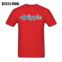 Sweat Tees Ripple Shirt XRP Crypto Coin T Shirt Printing Cryptocurrencies Man Cotton Short Sleeved T-Shirts Geek Men Offensive - Crypto gear and stuff