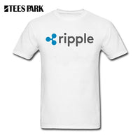 Sweat Tees Ripple Shirt XRP Crypto Coin T Shirt Printing Cryptocurrencies Man Cotton Short Sleeved T-Shirts Geek Men Offensive - Crypto gear and stuff