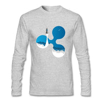 Mens or women fitness t shirt XRP Crypto Currency  Shirt Long Sleeve - Crypto gear and stuff