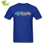 Sweat Tees Ripple Shirt XRP Crypto Coin T Shirt Printing Cryptocurrencies Man Cotton Short Sleeved T-Shirts Geek Men Offensive - Crypto gear and stuff
