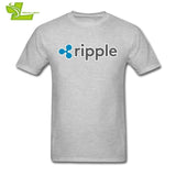 Sweat Tees Ripple Shirt XRP Crypto Coin T Shirt Printing Cryptocurrencies Man Cotton Short Sleeved T-Shirts Geek Men Offensive - Crypto gear and stuff