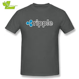 Sweat Tees Ripple Shirt XRP Crypto Coin T Shirt Printing Cryptocurrencies Man Cotton Short Sleeved T-Shirts Geek Men Offensive - Crypto gear and stuff