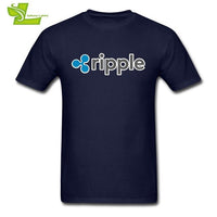 Sweat Tees Ripple Shirt XRP Crypto Coin T Shirt Printing Cryptocurrencies Man Cotton Short Sleeved T-Shirts Geek Men Offensive - Crypto gear and stuff