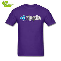 Sweat Tees Ripple Shirt XRP Crypto Coin T Shirt Printing Cryptocurrencies Man Cotton Short Sleeved T-Shirts Geek Men Offensive - Crypto gear and stuff