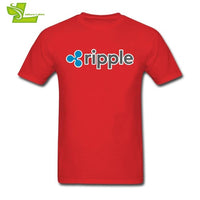Sweat Tees Ripple Shirt XRP Crypto Coin T Shirt Printing Cryptocurrencies Man Cotton Short Sleeved T-Shirts Geek Men Offensive - Crypto gear and stuff