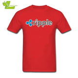 Sweat Tees Ripple Shirt XRP Crypto Coin T Shirt Printing Cryptocurrencies Man Cotton Short Sleeved T-Shirts Geek Men Offensive - Crypto gear and stuff