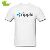 Sweat Tees Ripple Shirt XRP Crypto Coin T Shirt Printing Cryptocurrencies Man Cotton Short Sleeved T-Shirts Geek Men Offensive - Crypto gear and stuff