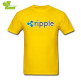 Sweat Tees Ripple Shirt XRP Crypto Coin T Shirt Printing Cryptocurrencies Man Cotton Short Sleeved T-Shirts Geek Men Offensive - Crypto gear and stuff