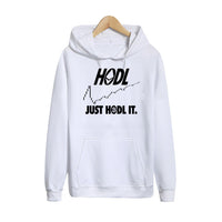 Pkorli Just Hodl It Bitcoin Sweatshirt Men Women Casual Long Sleeved Pullover Hoodie Funny Graphic Printed Camiseta Feminina - Crypto gear and stuff