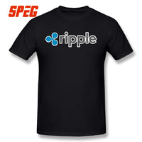 Purified Cotton Ripple Tee Ripple Shirt XRP Crypto Coin Cryptocurrencies T-Shirt O Neck Short Sleeves Youth 4XL Men's T shirt - Crypto gear and stuff