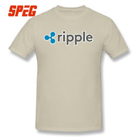 Purified Cotton Ripple Tee Ripple Shirt XRP Crypto Coin Cryptocurrencies T-Shirt O Neck Short Sleeves Youth 4XL Men's T shirt - Crypto gear and stuff