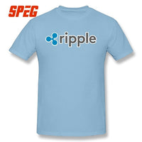 Purified Cotton Ripple Tee Ripple Shirt XRP Crypto Coin Cryptocurrencies T-Shirt O Neck Short Sleeves Youth 4XL Men's T shirt - Crypto gear and stuff