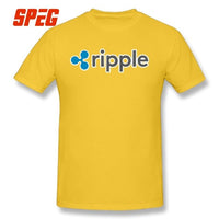 Purified Cotton Ripple Tee Ripple Shirt XRP Crypto Coin Cryptocurrencies T-Shirt O Neck Short Sleeves Youth 4XL Men's T shirt - Crypto gear and stuff