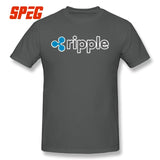 Purified Cotton Ripple Tee Ripple Shirt XRP Crypto Coin Cryptocurrencies T-Shirt O Neck Short Sleeves Youth 4XL Men's T shirt - Crypto gear and stuff