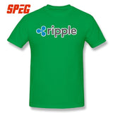 Purified Cotton Ripple Tee Ripple Shirt XRP Crypto Coin Cryptocurrencies T-Shirt O Neck Short Sleeves Youth 4XL Men's T shirt - Crypto gear and stuff